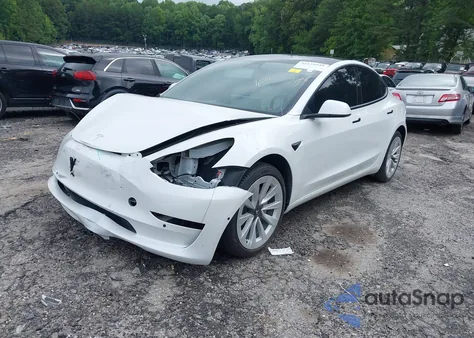 2021 Tesla Model 3 Standard Range Plus Rear-Wheel Drive из США, поврежденный, VIN 5YJ3E1EAXMF099245